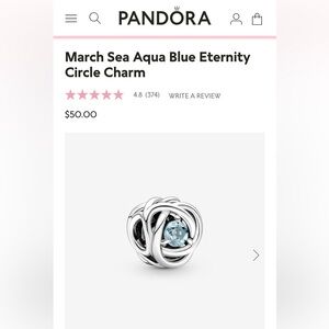Pandora charm